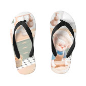 Cat Baker Baby - Gezellige ochtendkneden Kinder Teenslippers (Voetbed)