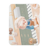 Cat Baker Baby - Gezellige ochtendkneden Magneet (Verticaal)