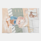 Cat Baker Baby - Gezellige ochtendkneden Theedoek (Horizontaal)