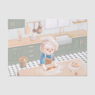 Cat Baker Baby - Gezellige ochtendkneden Tissuepapier