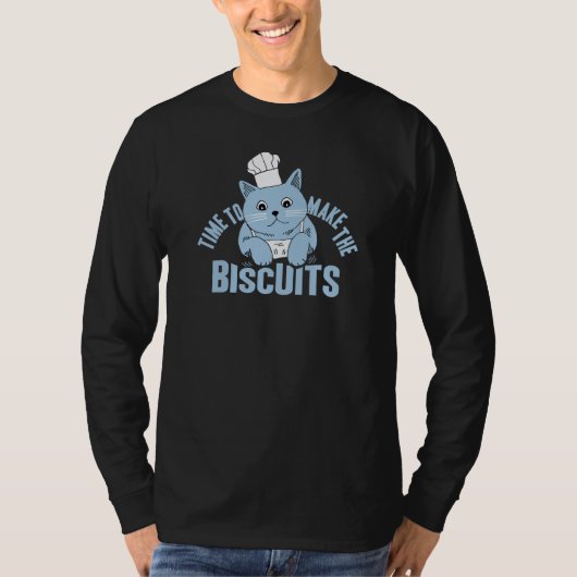 Cat Baker Time to make the Biscuits T-shirt (Voorkant)