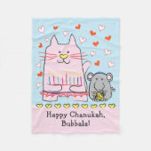 Cat Ballerina Fleece Blanket (Voorkant)