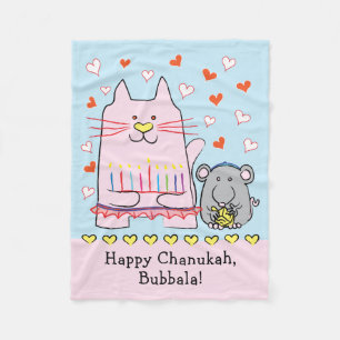 Cat Ballerina Fleece Blanket