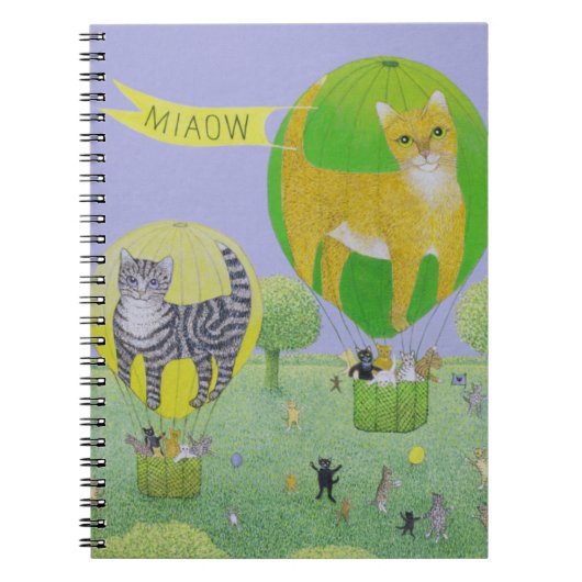 Cat Balloon Notitieboek (Voorkant)