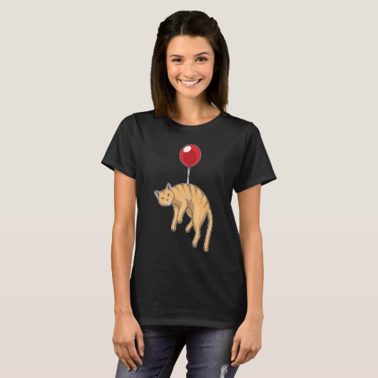 Cat Balloon T-shirt (Voorkant volledig)