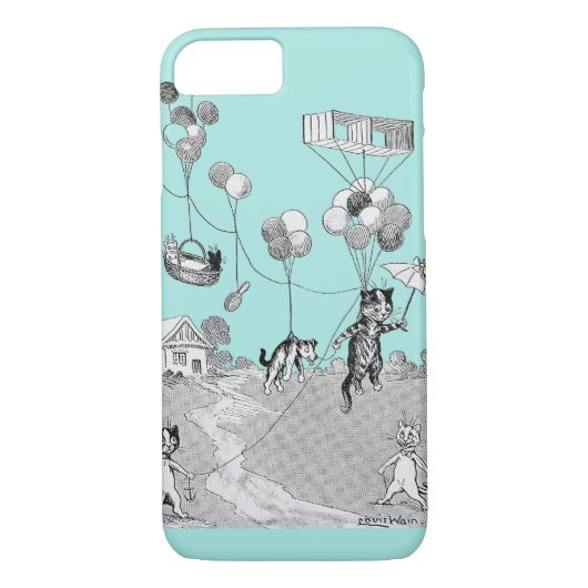 Cat Balloon Trip, Louis Wain Case-Mate iPhone Case (Achterkant)