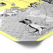 Cat Balloon Trip, Louis Wain Poster (Hoek)