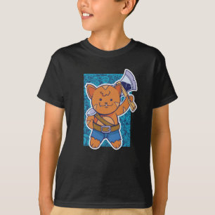 Cat Barbarian Fantasy RPG Character T-shirt