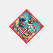 CAT Barbecue Party 4 juli Onafhankelijkheidsdag Servet (Hoek)