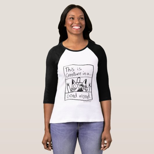 Cat Baseball T-shirt (Voorkant volledig)