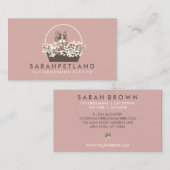 Cat Basket Boho Chic Visitekaartje (Voorkant / Achterkant)