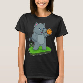 Cat Basketball-speler Basketball T-shirt