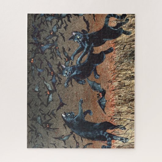 Cat Batting Puzzle Legpuzzel (Verticaal)