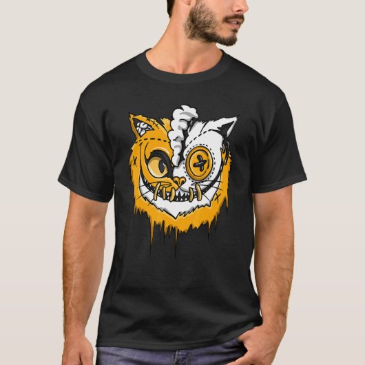 Cat Battle OG Yellow Toe 1s Matching T-shirt (Voorkant)