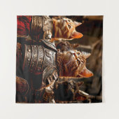 Cat Battle Wandkleed (Voorkant (horizontaal))