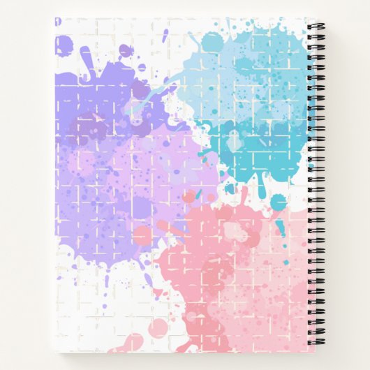 Cat Be Pawsitive Terug naar School Spiral Notitieb Notitieboek (Achterkant)