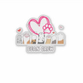 Cat Bean Crew Sticker (Voorkant)