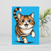 cat bedankkaart (Staand voorkant)