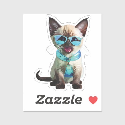 cat bell sticker (Vel)