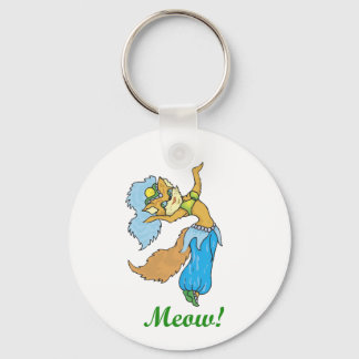 Cat Belly Dancer Sleutelhanger