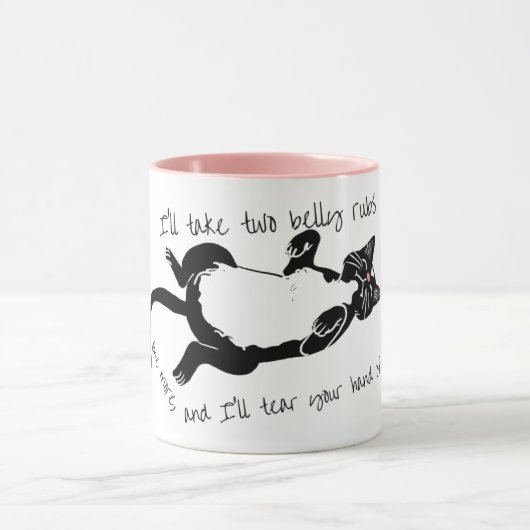 Cat Belly Rub Mok (Midden)