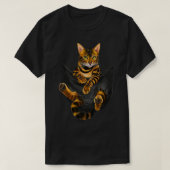 Cat Bengal Inside Pocket Funny Cat T-shirt (Design voorkant)