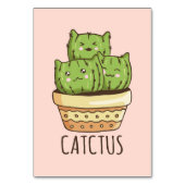 Cat bereikt Cactus Kaart (Voorkant)