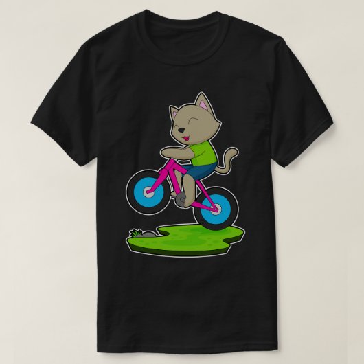 Cat Bicycle T-shirt (Design voorkant)