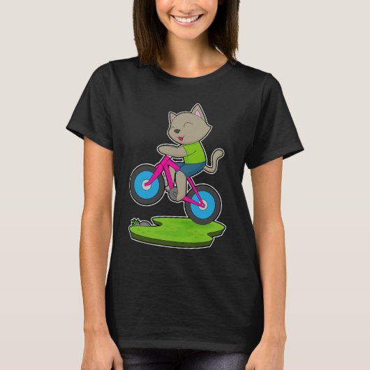 Cat Bicycle T-shirt (Voorkant)