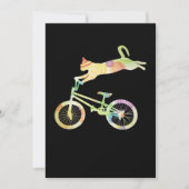 Cat Bike Cycling Bicycle - Uw Collectie voor cadea Bedankkaart (Voorkant)