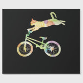 Cat Bike Cycling Bicycle - Uw Collectie voor cadea Cadeaupapier (Vlak)