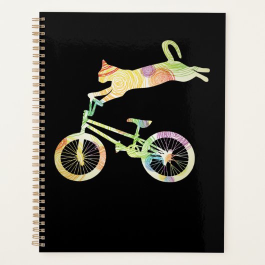Cat Bike Cycling Bicycle - Uw Collectie voor cadea Planner (Voorkant)