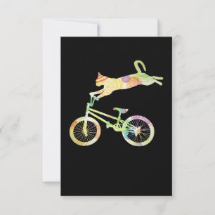 Cat Bike Cycling Bicycle - Uw Collectie voor cadea RSVP Kaartje