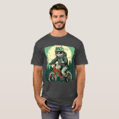 Cat biker / Bike cat T-Shirt (Voorkant volledig)