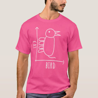 Cat Bird Illusion Grappig Wittgenstein Filosoof T-shirt
