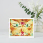 Cat Bird Paul Klee Briefkaart (Staand voorkant)