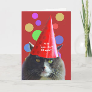 Cat Birthday Funny 29 alweer Grumpy Cat Kaart