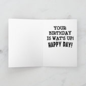 CAT BIRTHDAY FUNNY CARD KAART (Binnen)