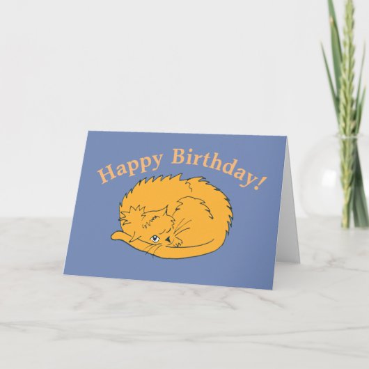 Cat Birthday Kaart (Voorkant)