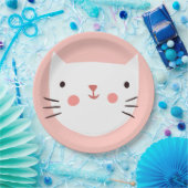 Cat Birthday Kinder Paper Papieren Bordje (Feest)
