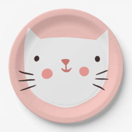 Cat Birthday Kinder Paper Papieren Bordje