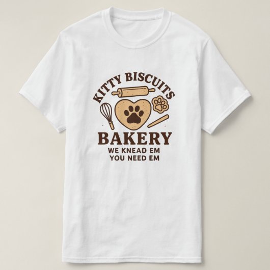 Cat Biscuit Maker Shirt, Funny Cat Kneading Shirt (Design voorkant)