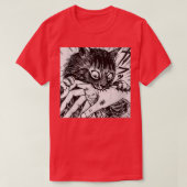 Cat Bite Hand T-shirt (Design voorkant)