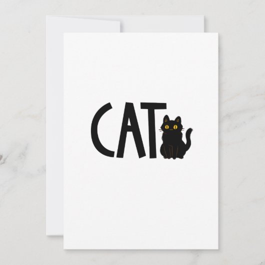 Cat Black Cat Kaart (Voorkant)