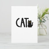 Cat Black Cat Kaart (Staand voorkant)