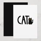 Cat Black Cat Kaart (Voorkant / Achterkant)