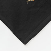 Cat Black Christmas Tree Lights Funny Santa Kitten Fleece Deken (Hoek)