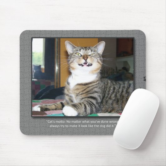 Cat Blames Dog Muismat (Met muis)