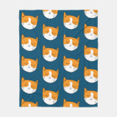 Cat Blanket Cute Slapy Fleece Deken (Voorkant)