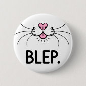 Cat Blep Cute Tongue Ronde Button 5,7 Cm (Voorkant)